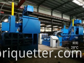 Y83W-630 Steel Scissel Chip Horizontal Briquette Machine for Recycling